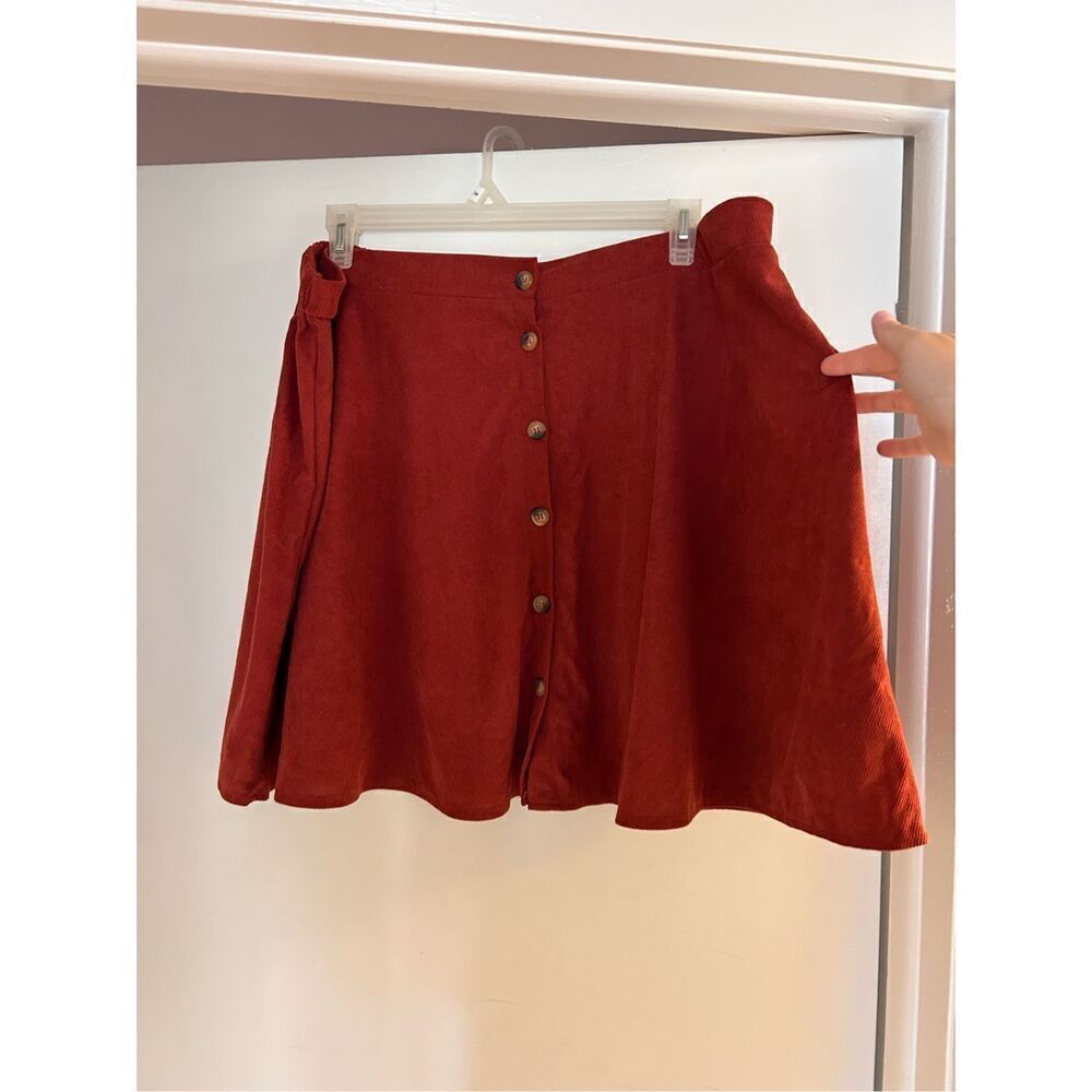 SHEIN curve burnt orange skirt size 5x
